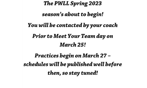 The Spring 2023 season is almost here!